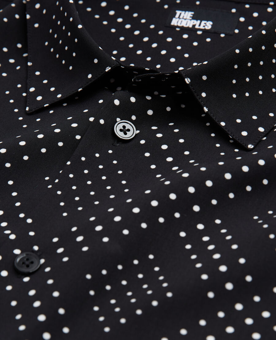 printed shirt with classic collar