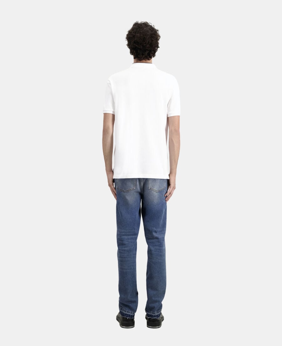 The Kooples HOMME WHITE polo en coton blanc