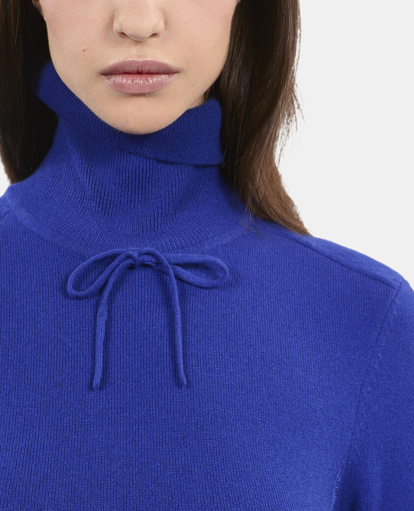 The Kooples FEMME BLUE ELECTRIC pull en cachemire bleu électrique