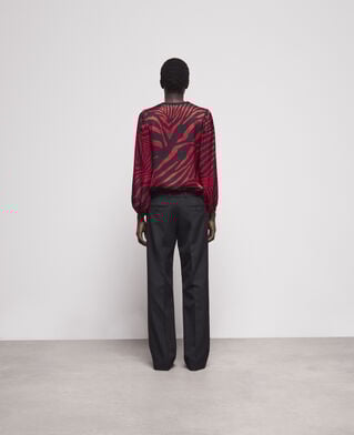 The Kooples MUJER BLACK pantalón lana negro