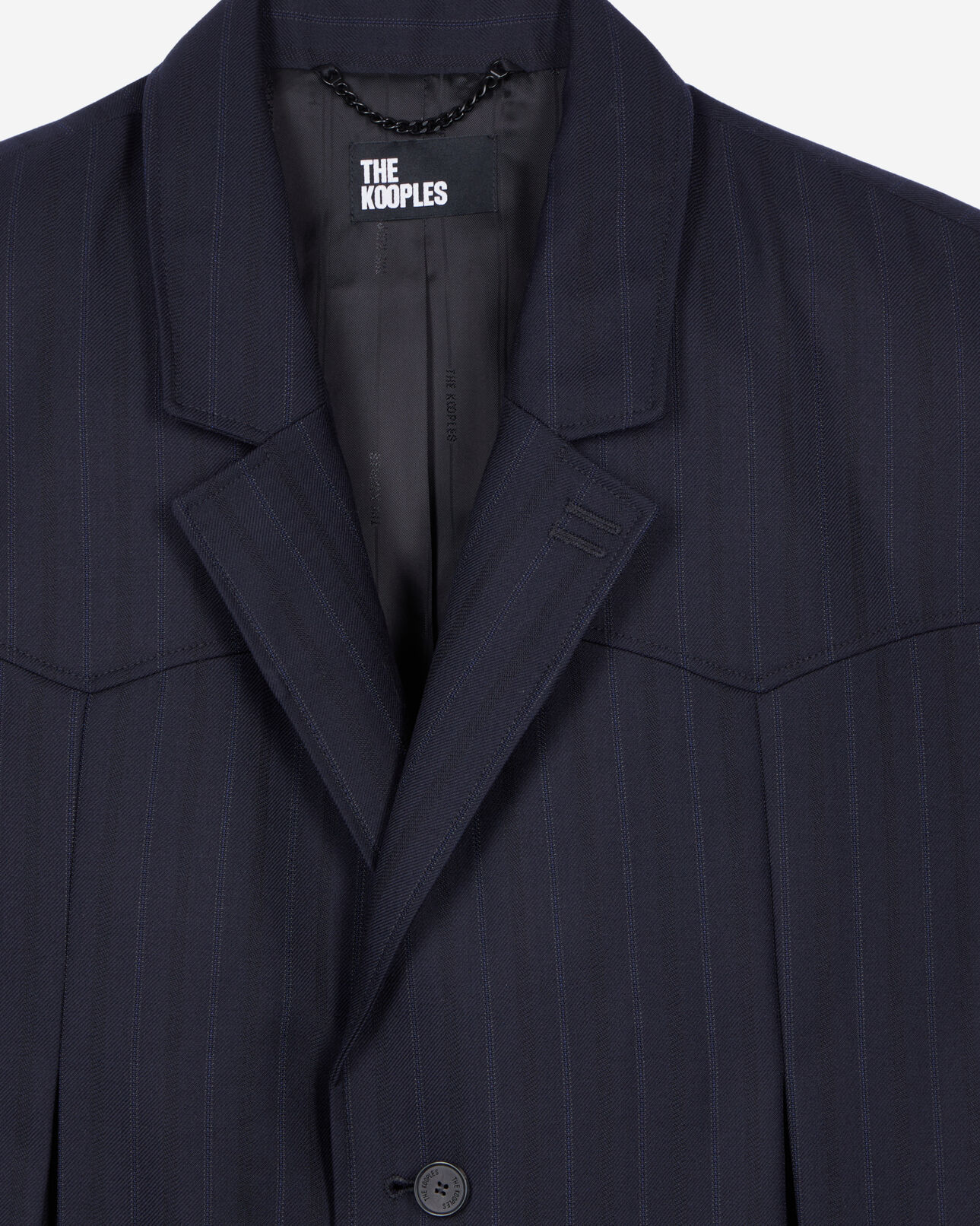 The Kooples HOMBRE NAVY blazer estilo kimono rayas azul