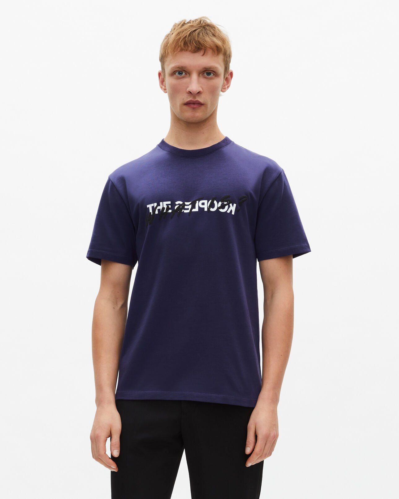 The Kooples MEN BLUE ATLANTIQUE what is navy blue t-shirt