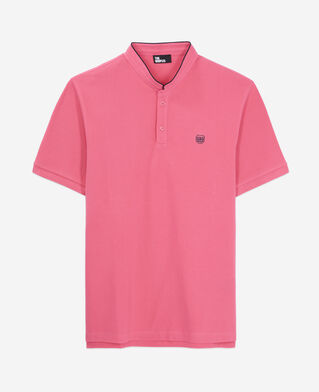 The Kooples H OLD PINK pink cotton polo t-shirt