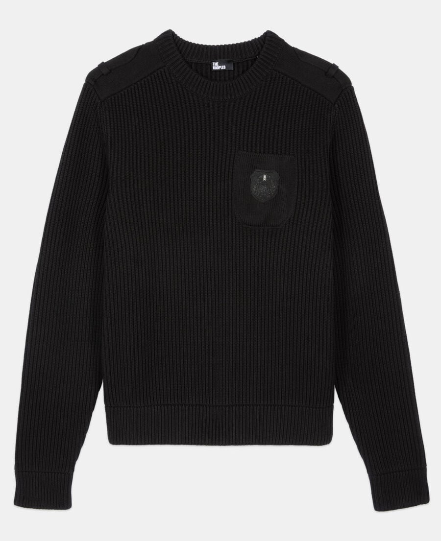 The Kooples MEN BLACK black cotton sweater