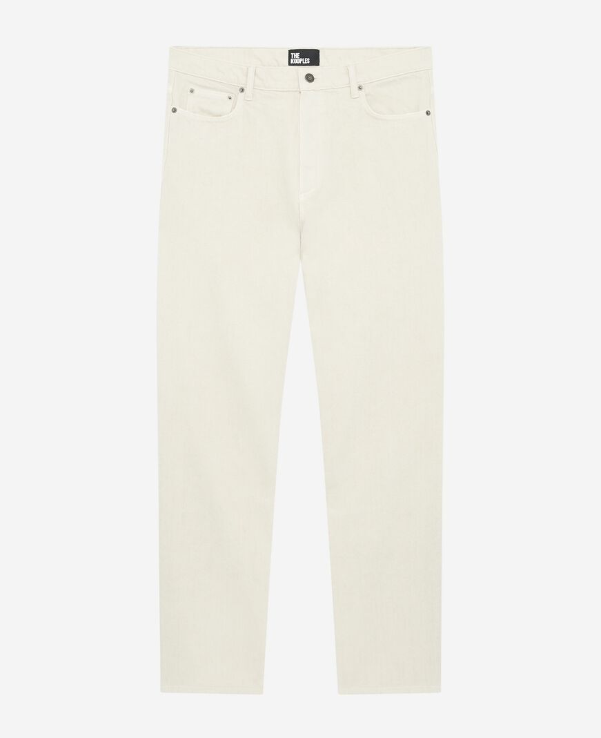 The Kooples MEN ECRU ecru straight jeans