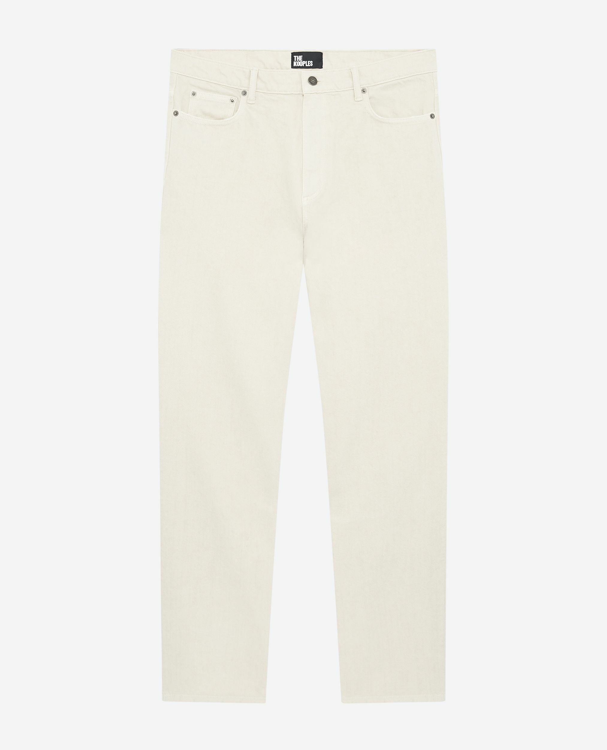 Ecru straight jeans, ECRU, hi-res image number null