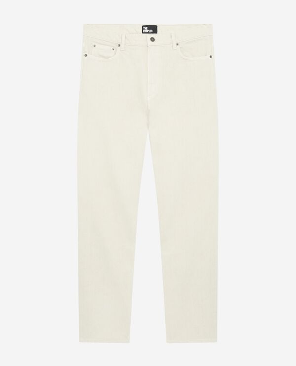 The Kooples HOMME ECRU jean droit écru