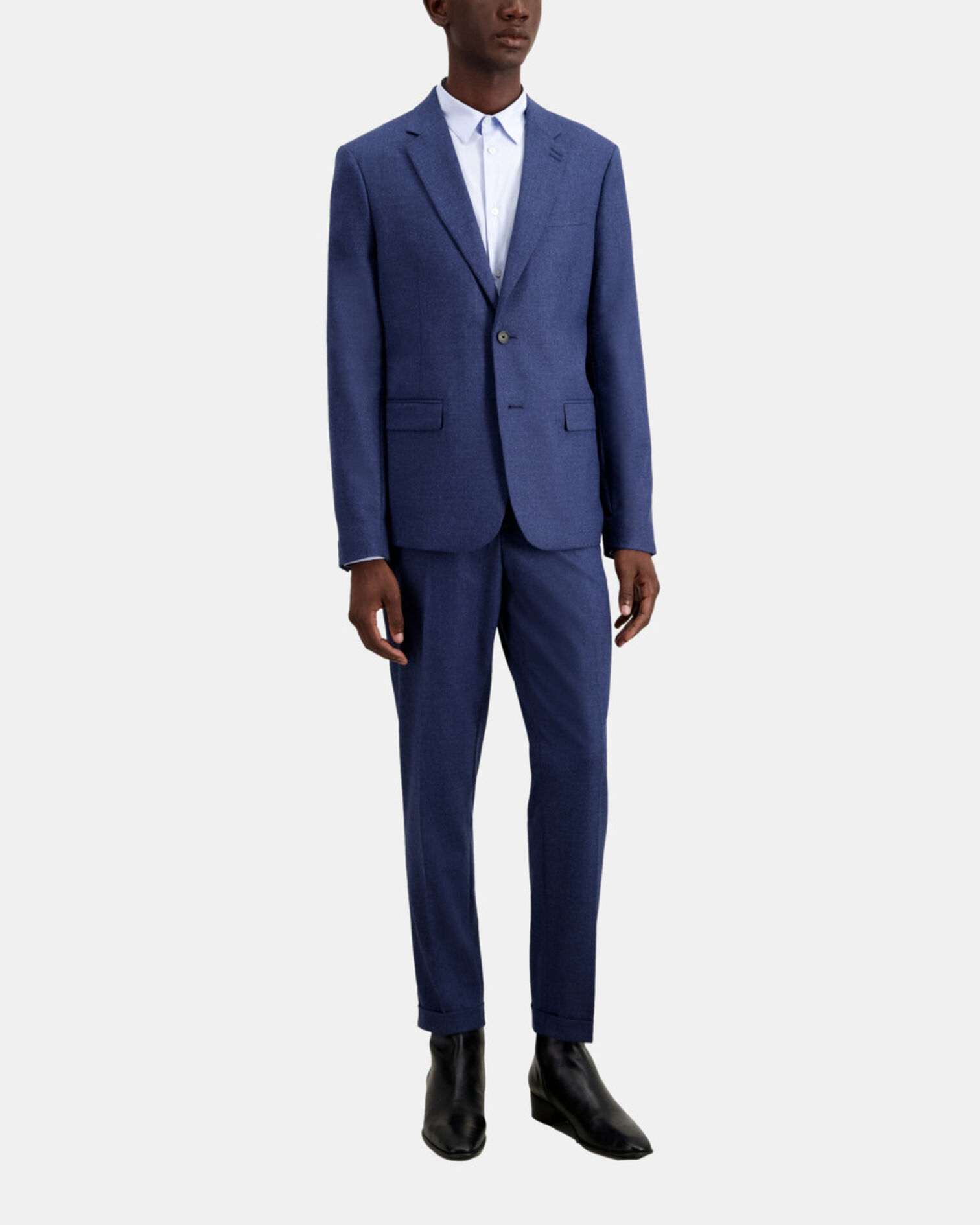 Veste bleue en flanelle, BLUE, hi-res image number null