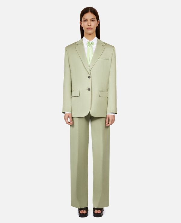 light green linen suit jacket