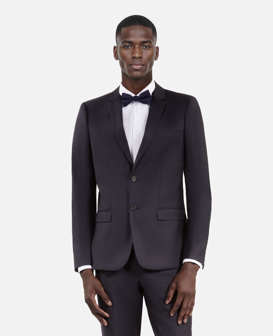 The Kooples MEN NAVY black and navy silk bow tie