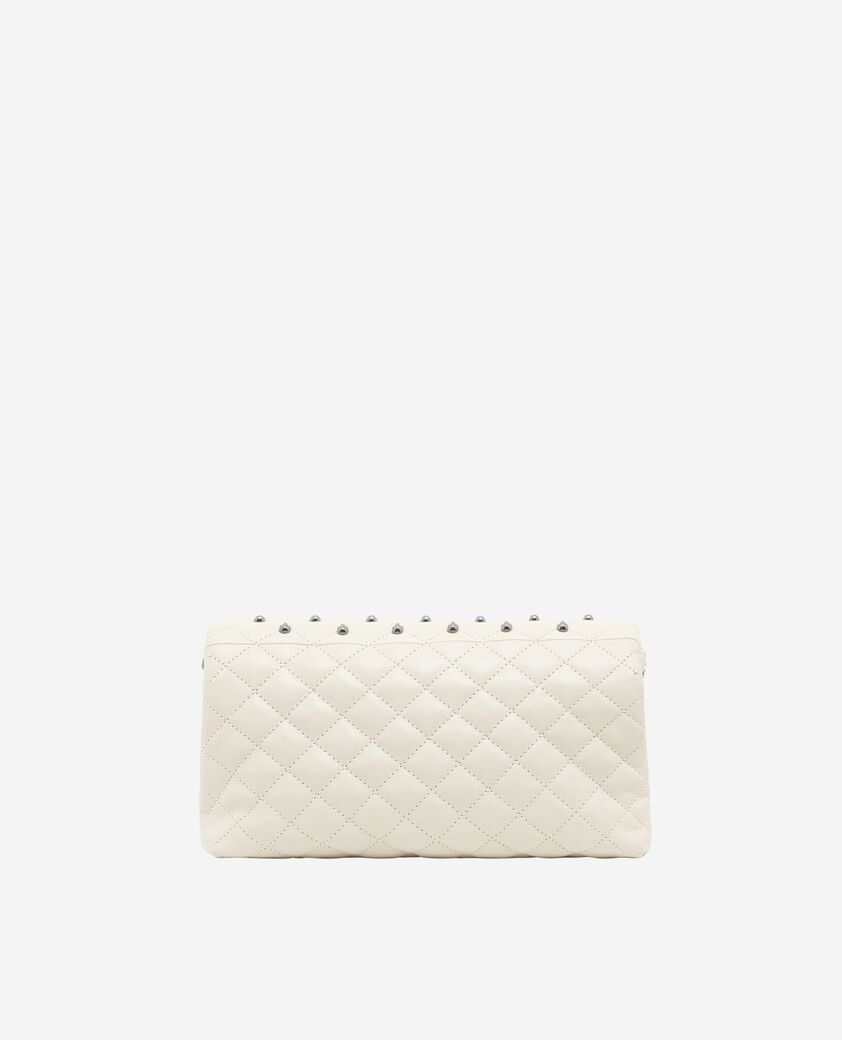 The Kooples FEMME CREAM pochette héritage small en cuir écrue