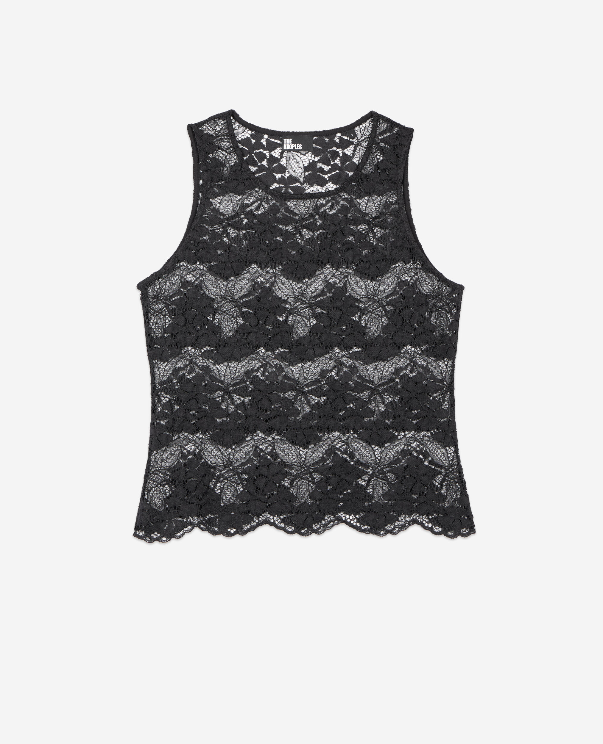 Schwarzes Spitzenoberteil, BLACK, hi-res image number null