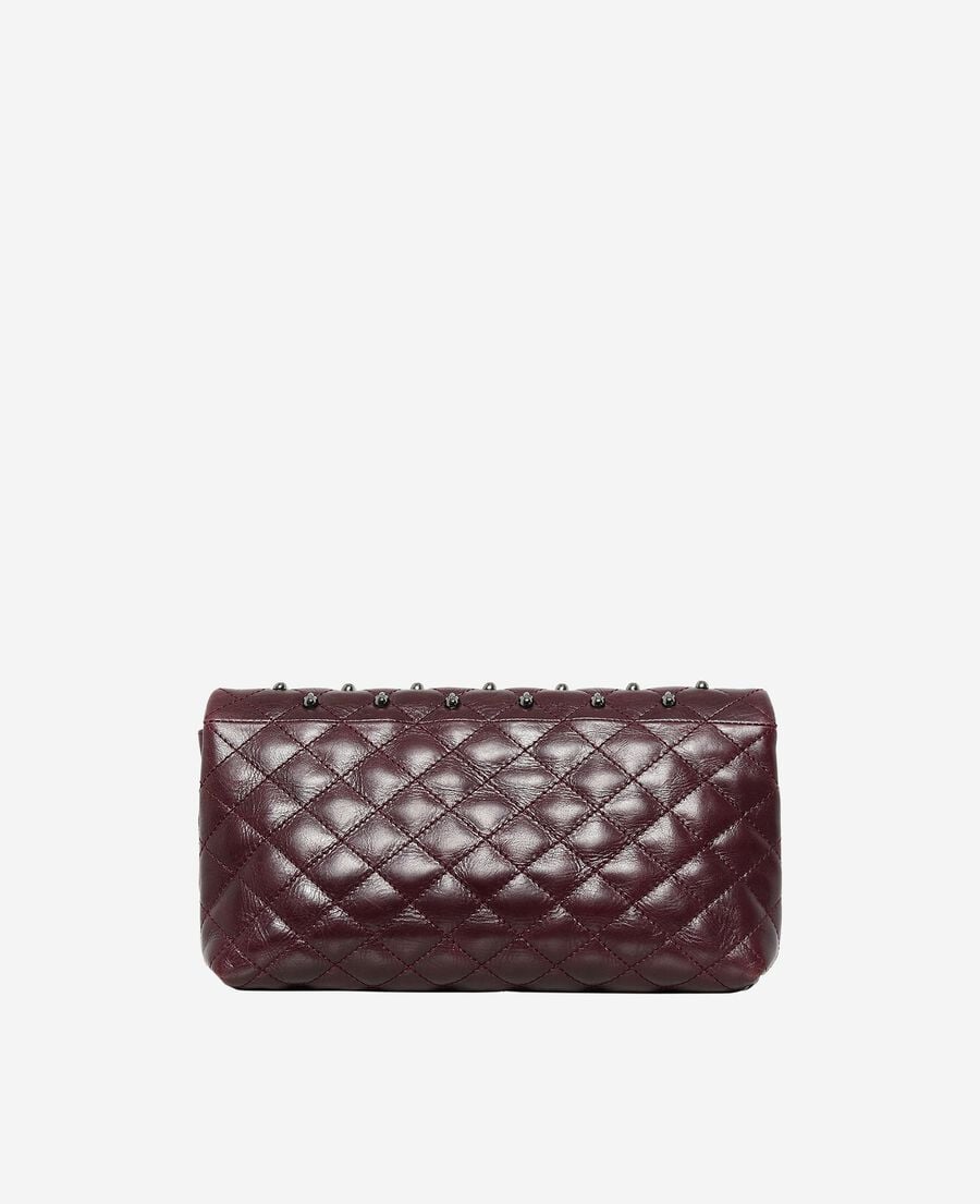 The Kooples DAMEN BURGUNDY erbschaftsmappe small aus bordeauxrotem leder