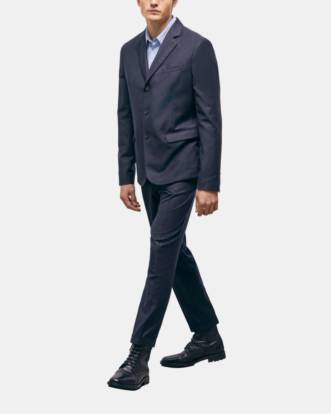 The Kooples MEN NAVY navy blue wool suit jacket