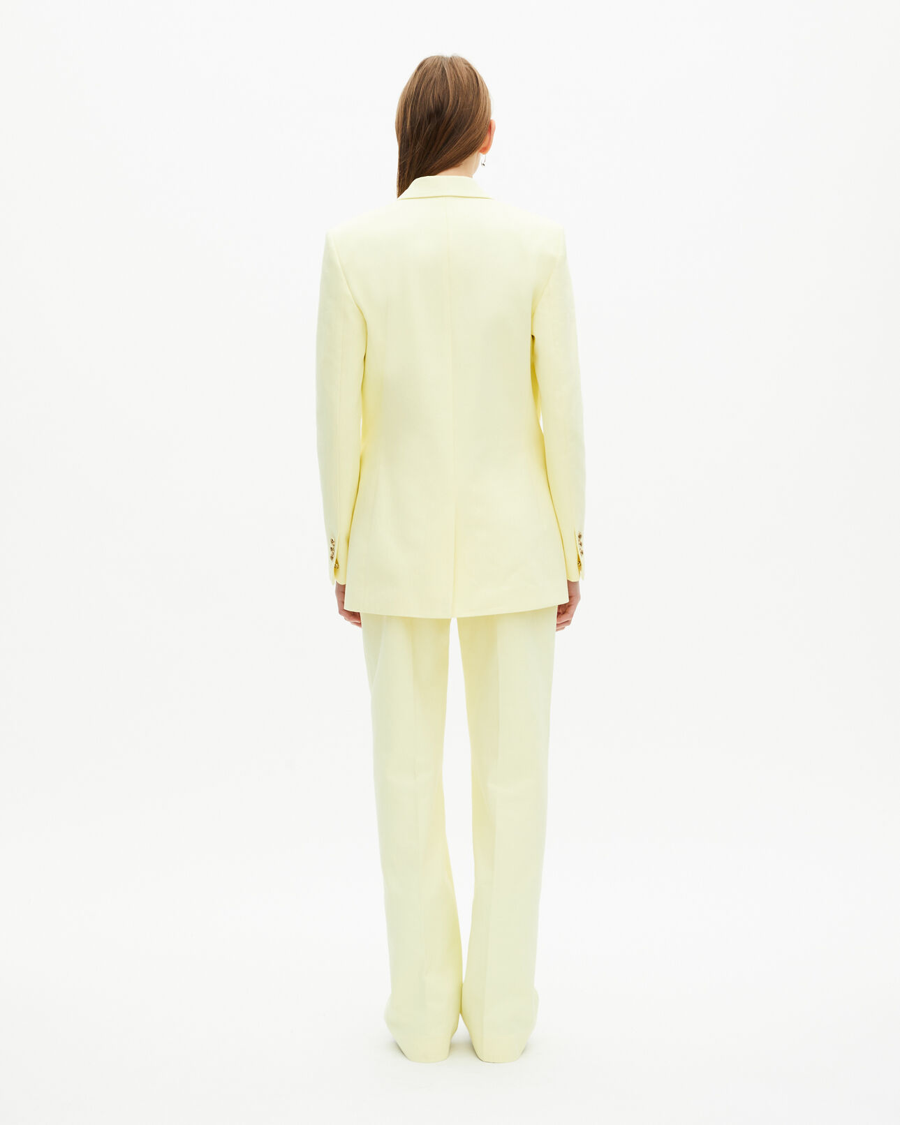 The Kooples FEMME YELLOW veste de tailleur en coton jaune
