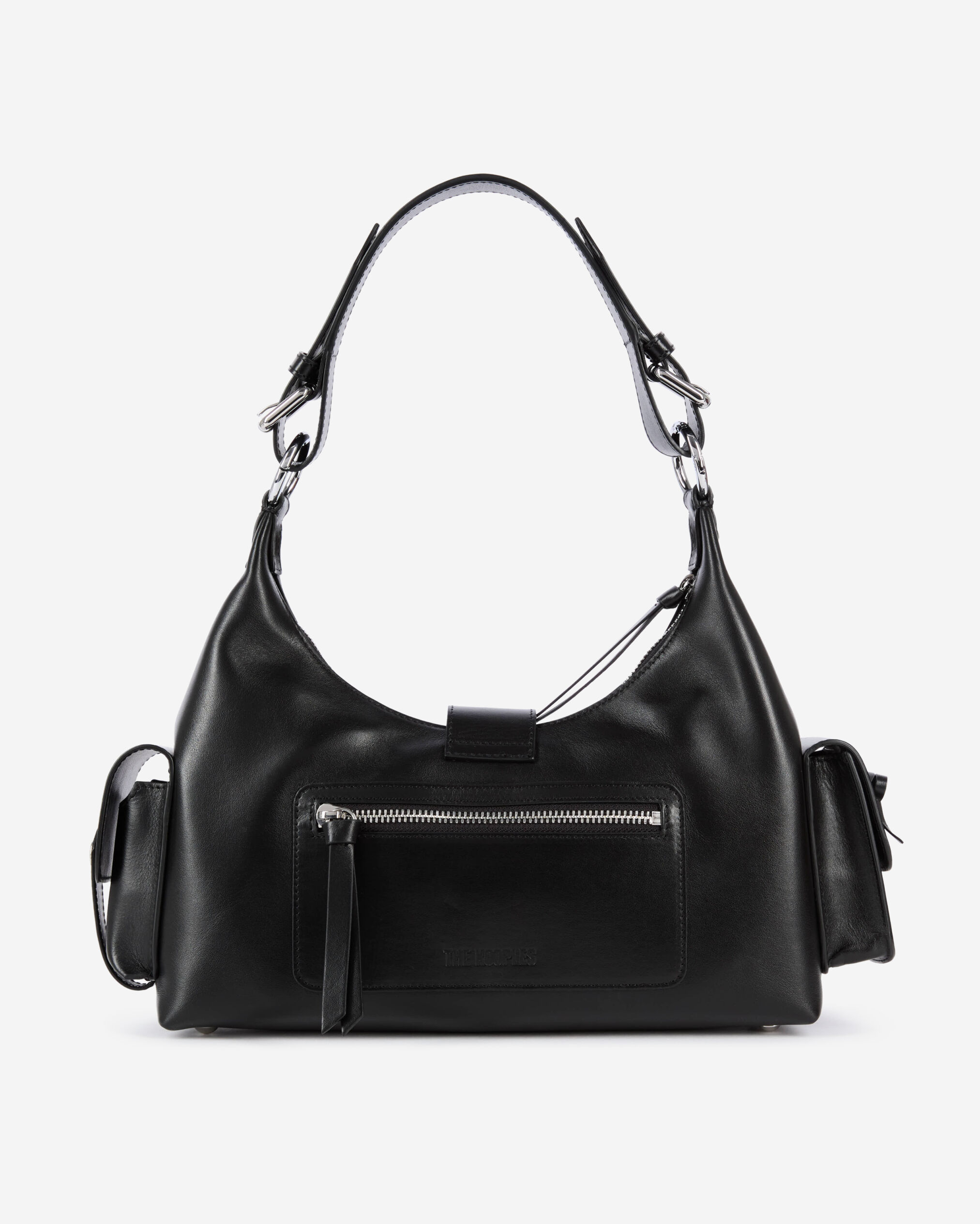 The Kooples Women s Black Smooth Leather Amelia Bag One Size