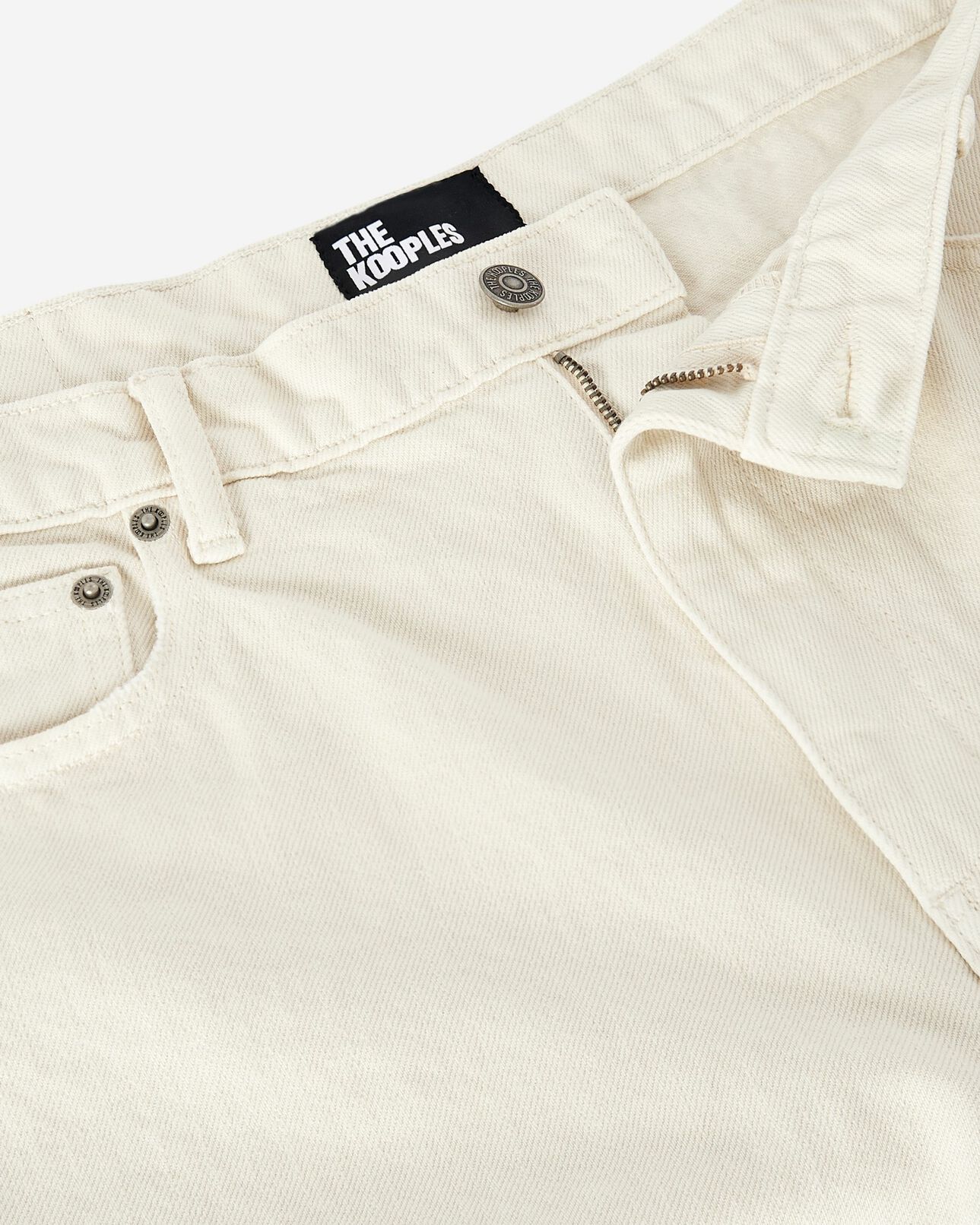 The Kooples HOMME ECRU jean droit écru