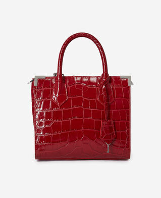 The Kooples WOMEN RED RISK medium ming bag in red leather