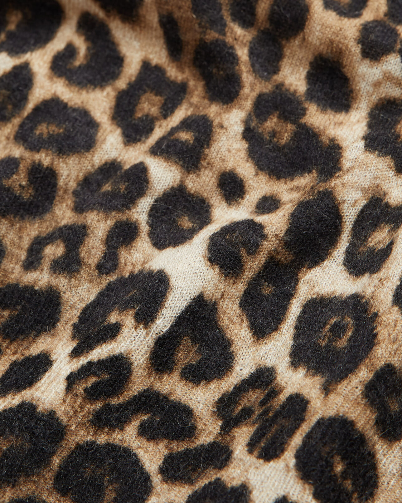 The Kooples MEN LEOPARD leopard print cashmere sweater