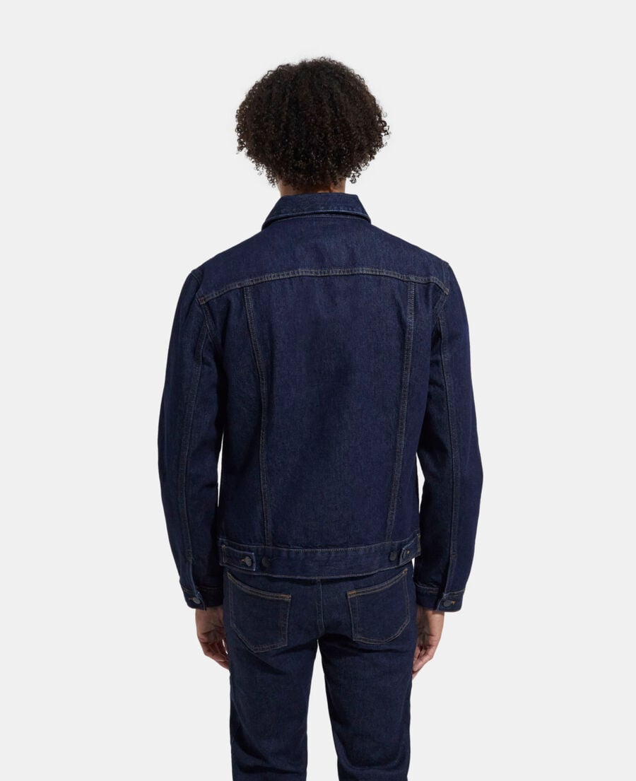 The Kooples HOMME BLUE BRUT blouson en jean bleu