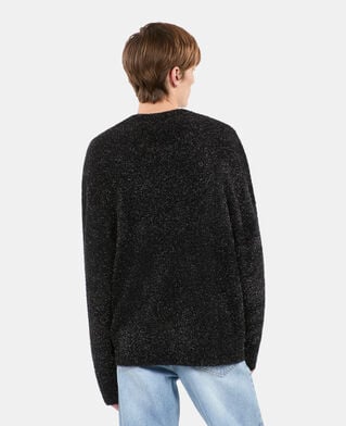 The Kooples HOMME BLACK pull paillet&eacute; noir