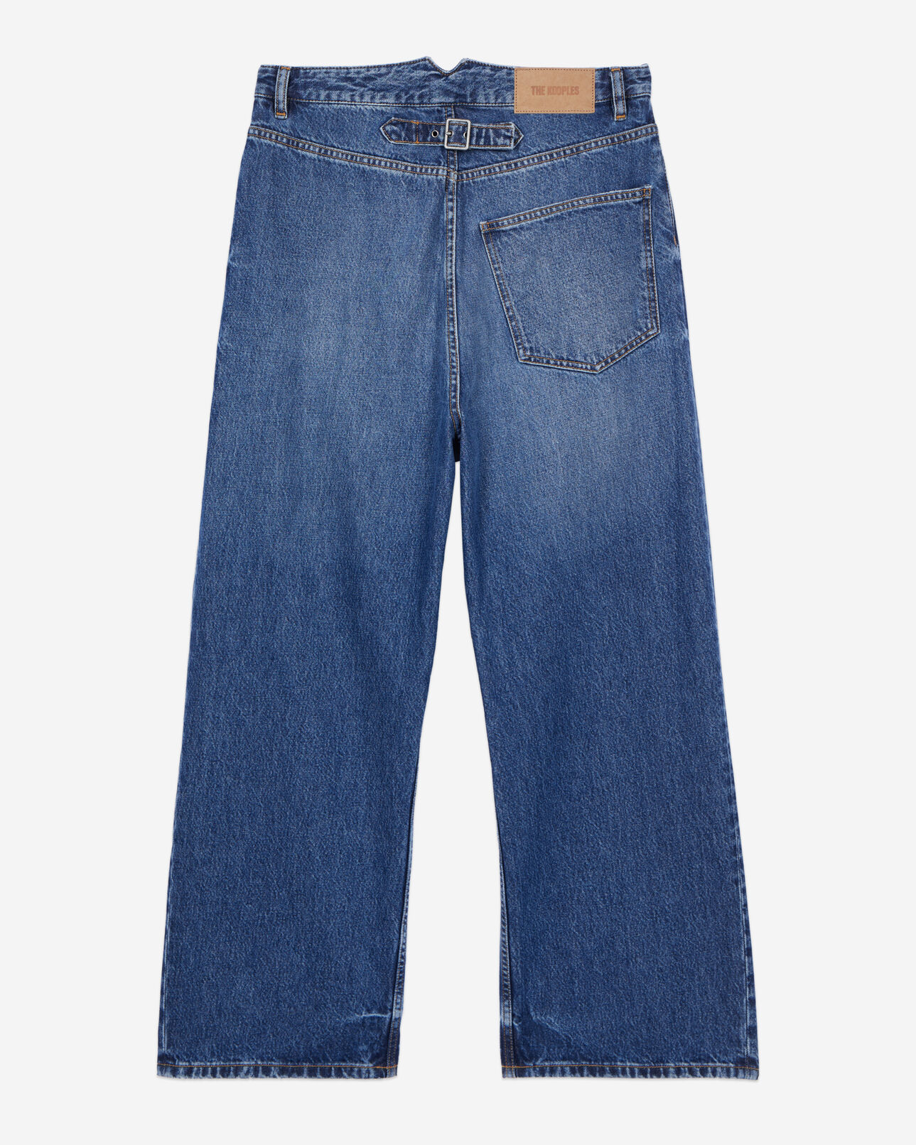 The Kooples MEN BLUE ELECTRIC dark blue wide-leg jeans