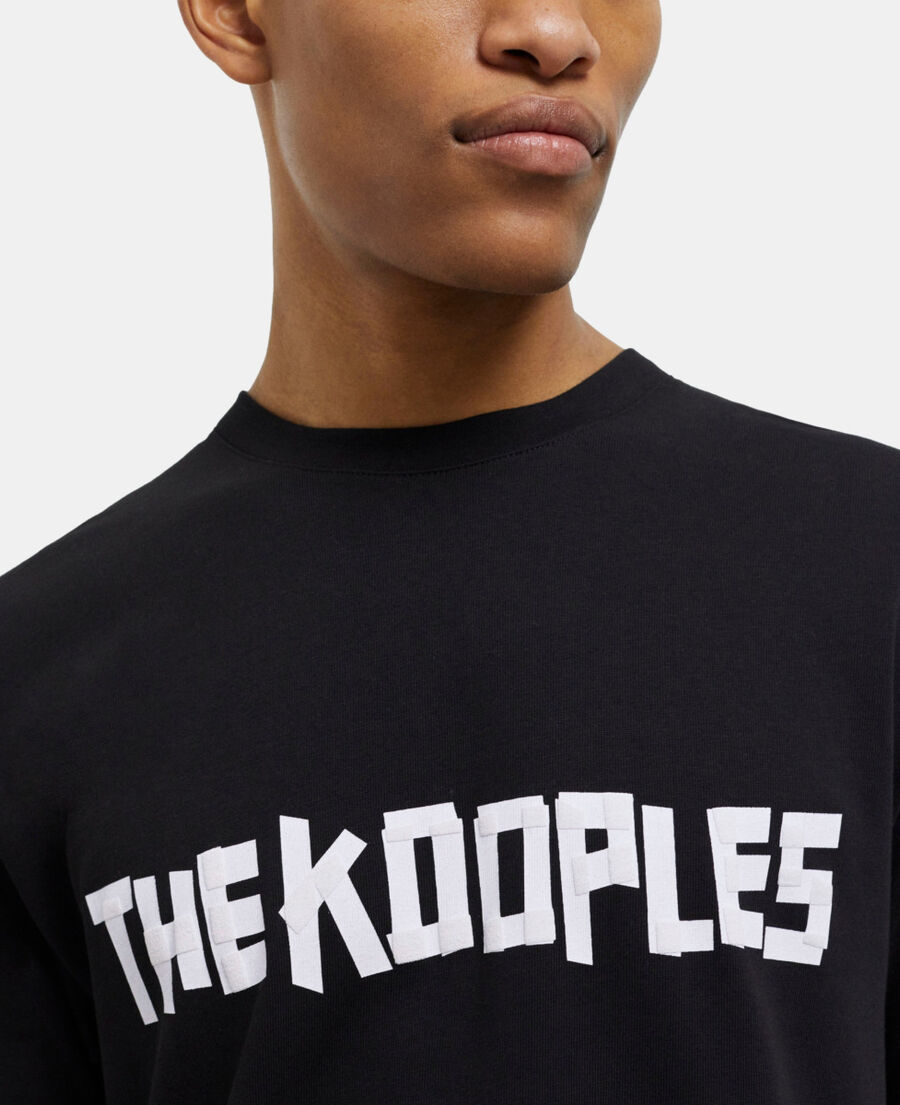 men's the kooples black logo t-shirt