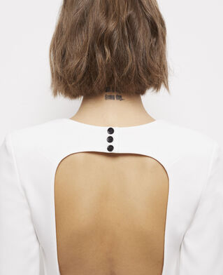 The Kooples WOMEN WHITE short white dress with ruffles