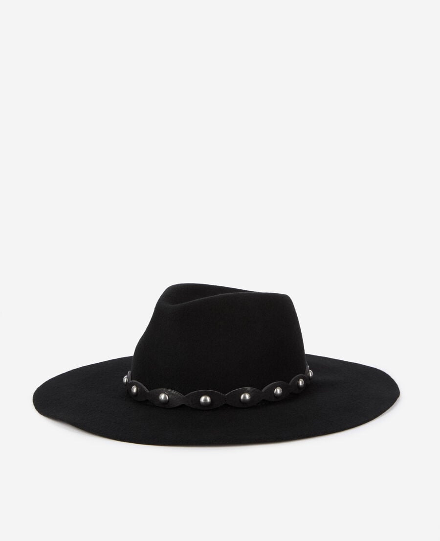 The Kooples MIXTE BLACK chapeau en laine noir