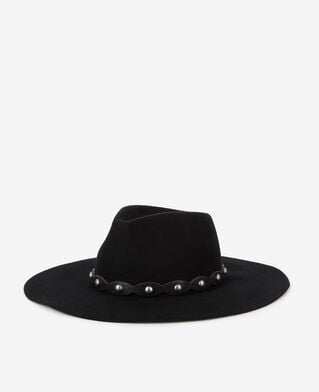 The Kooples MIXTE BLACK chapeau en laine noir