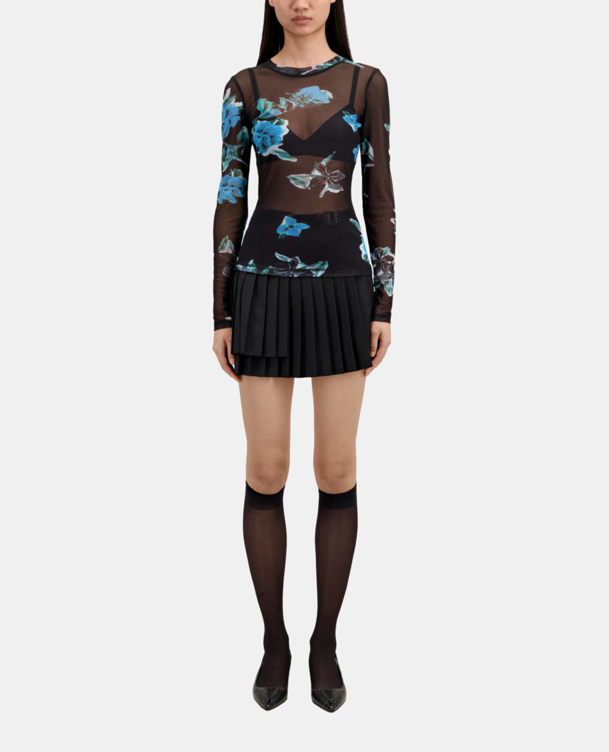 Printed t-shirt, BLACK BLUE, hi-res image number null