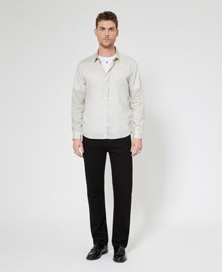 The Kooples HOMME WHITE chemise &agrave; rayures &eacute;crue