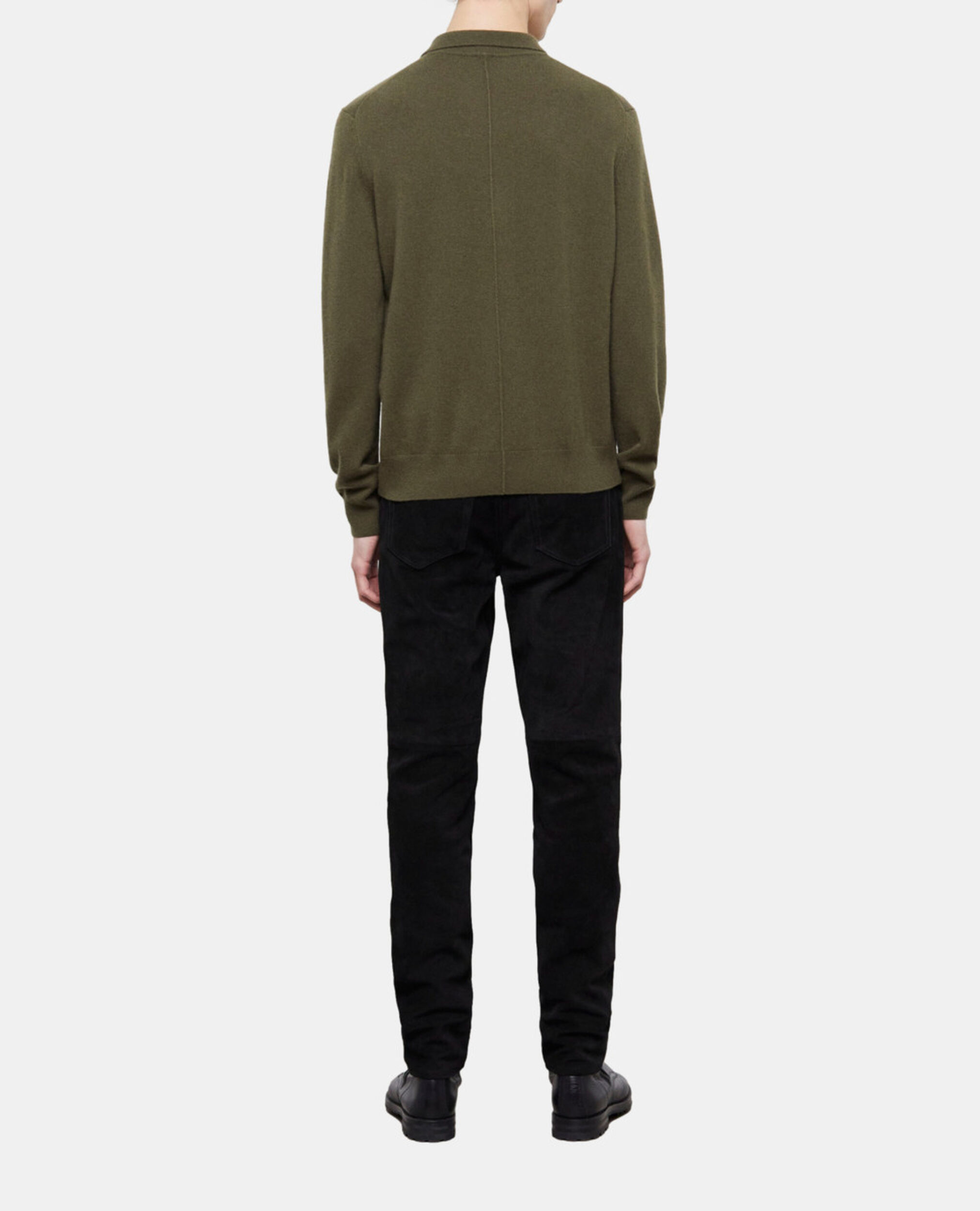 Khaki cashmere sweater, ALGUE, hi-res image number null