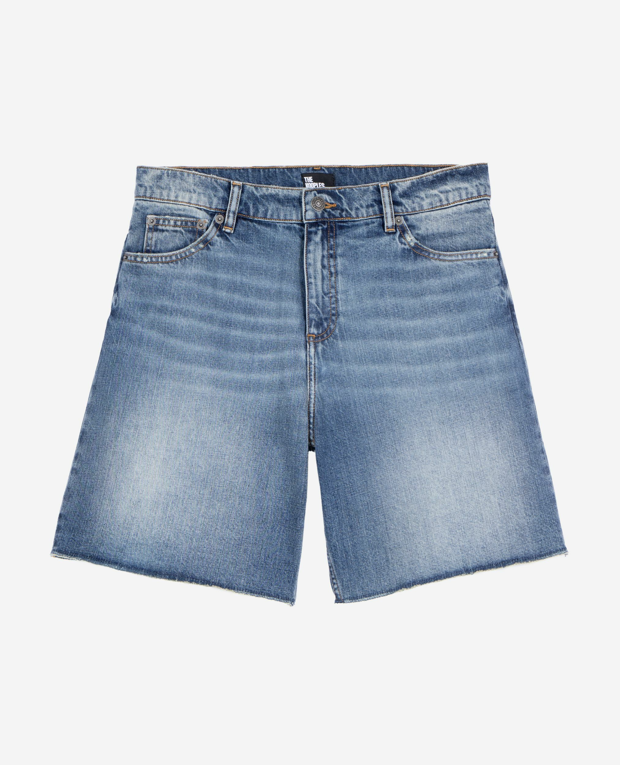 Blue denim Bermuda shorts, BABY BLUE, hi-res image number null