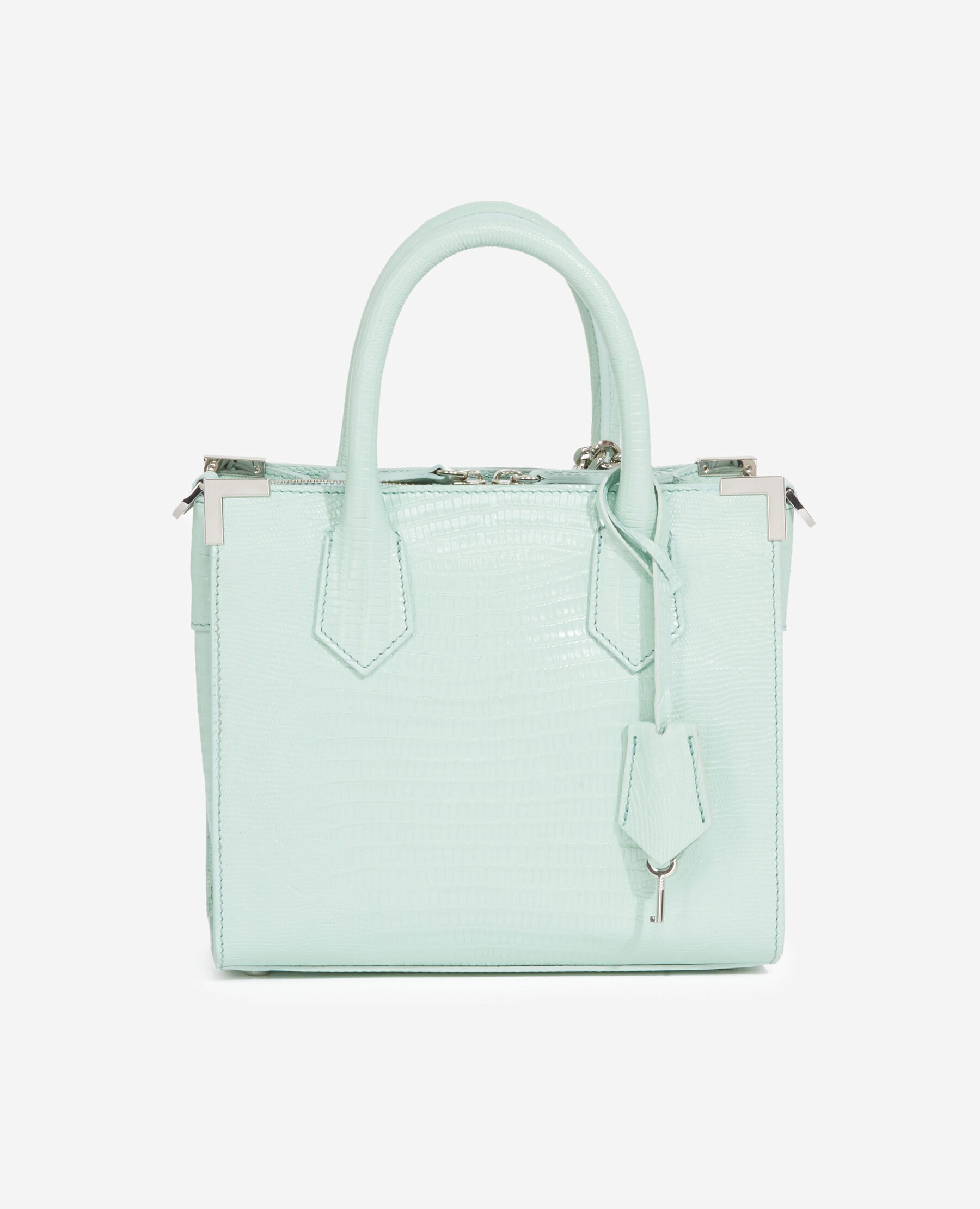 Tasche Medium Ming Leder grun Schlangeneffekt