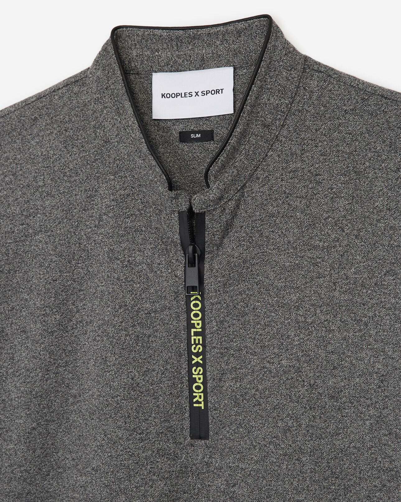 The Kooples HERREN DARK GREY MELANGE graues poloshirt