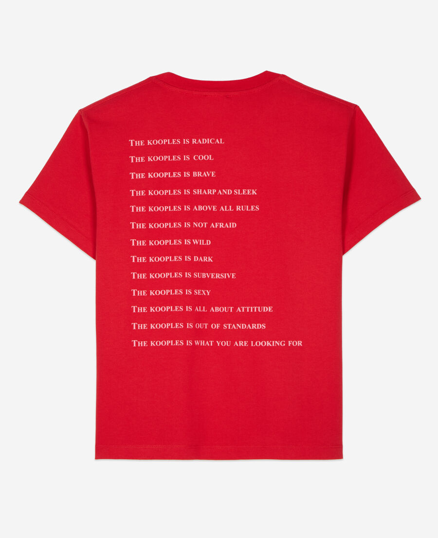 leuchtend rotes t-shirt what is