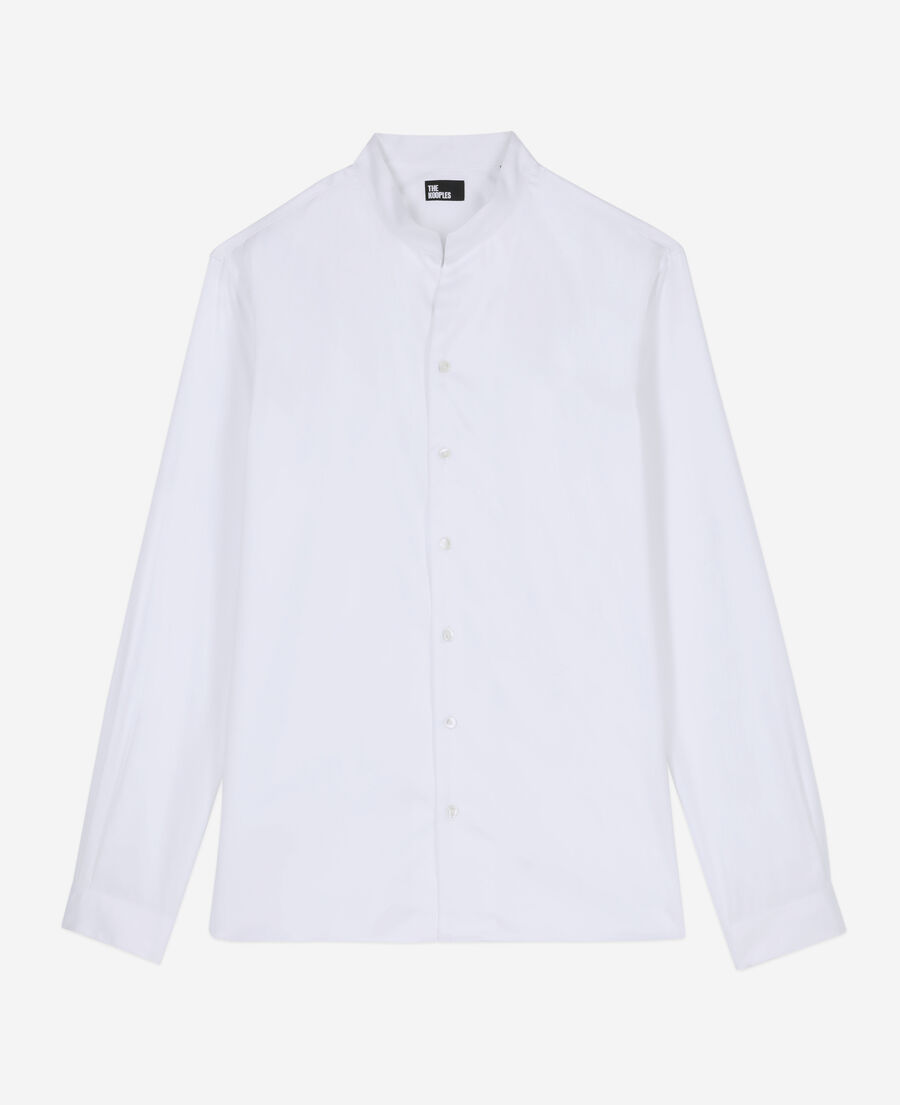 The Kooples H WHITE white twill formal shirt