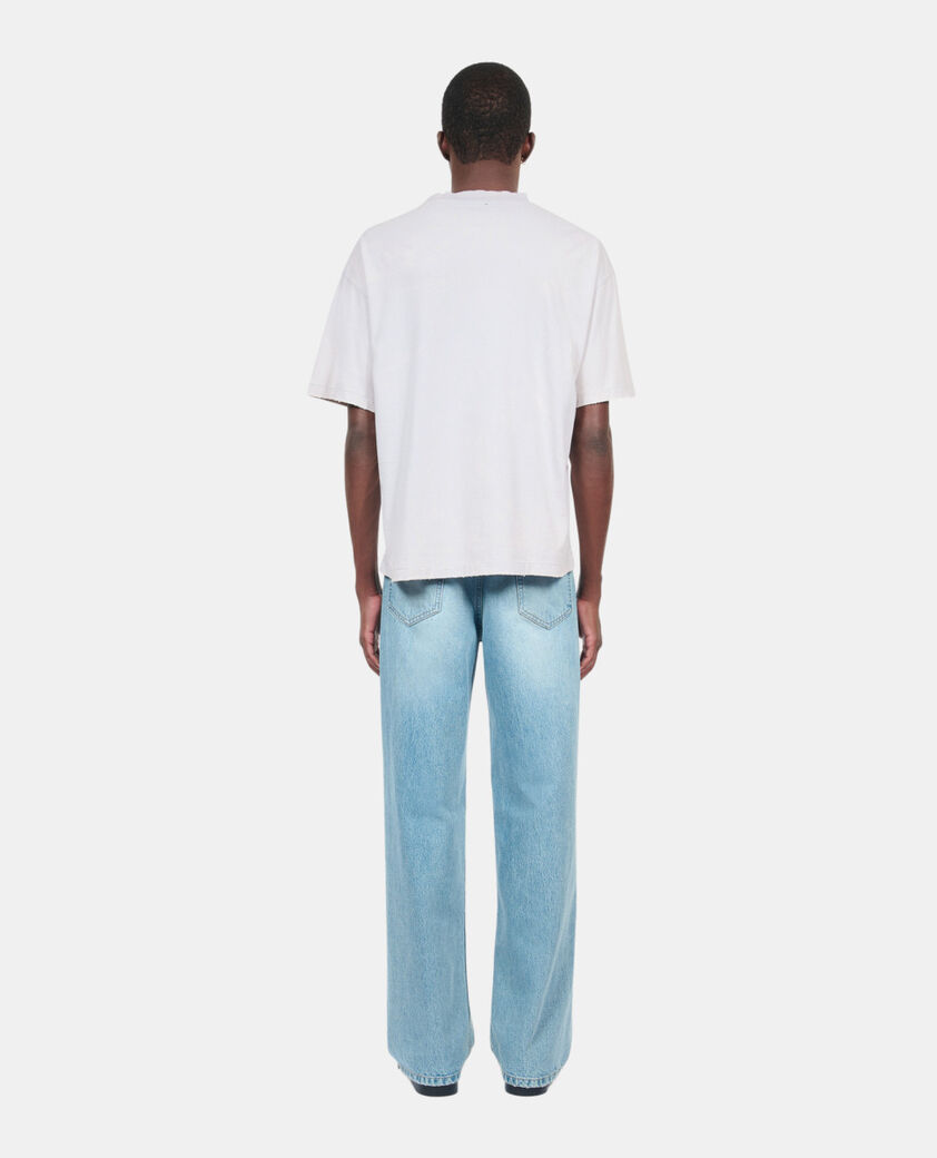 The Kooples MEN STONE GREY grey receipt serigraphy t-shirt