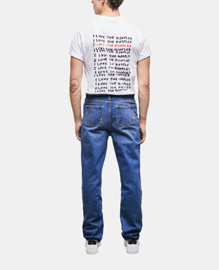The Kooples H BLUE DENIM blue straight-cut jeans
