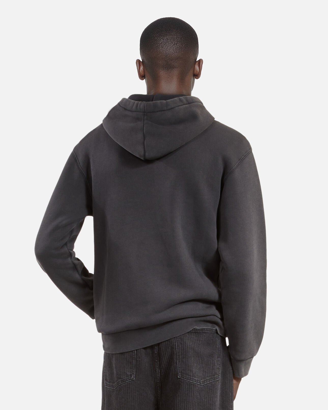 The Kooples HOMBRE BLACK WASHED sudadera con logo, negra