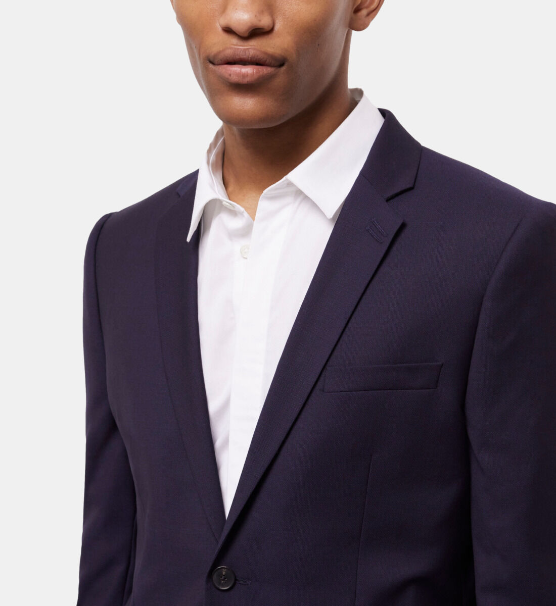 Navy blue suit jacket