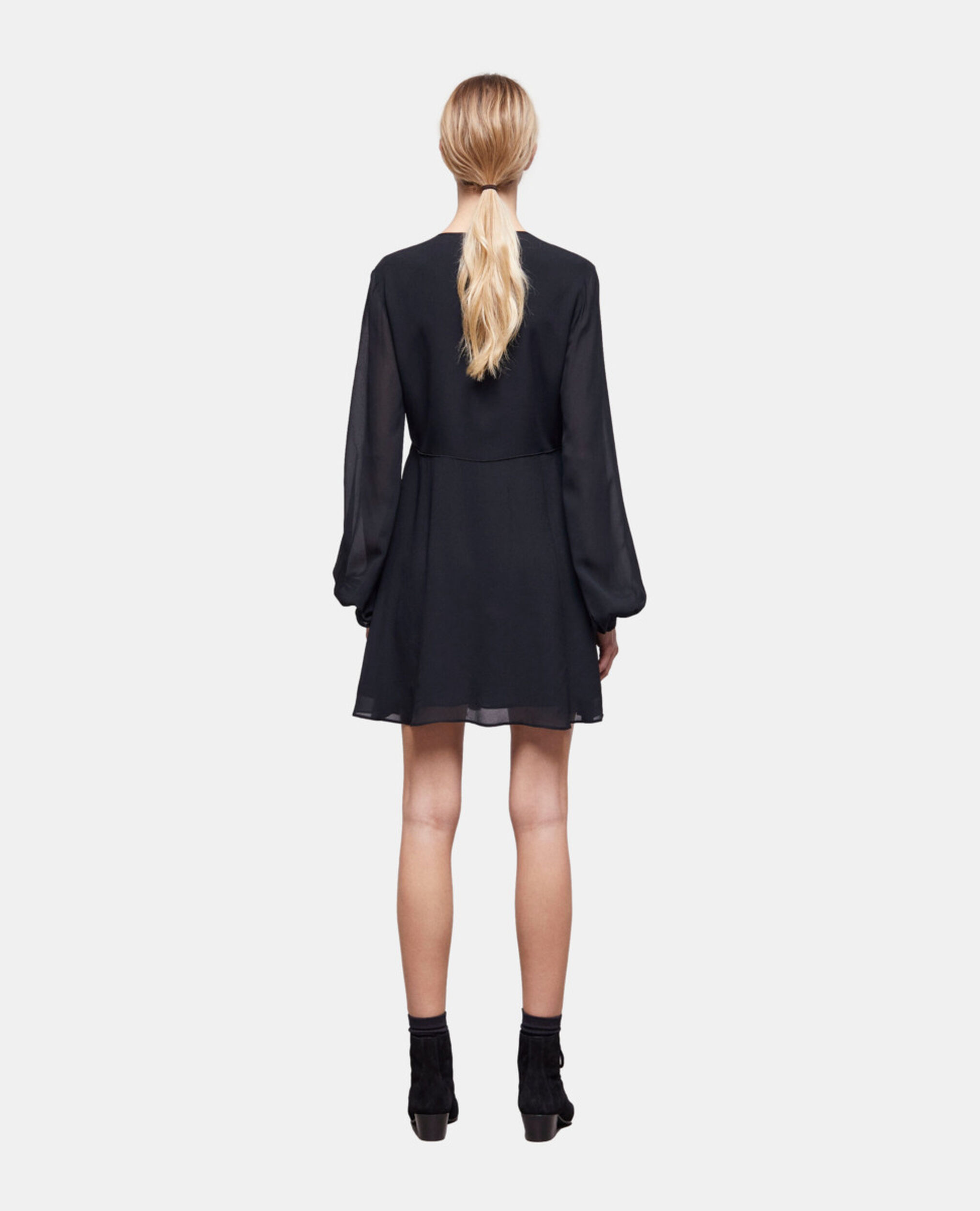 Short black dress, BLACK, hi-res image number null
