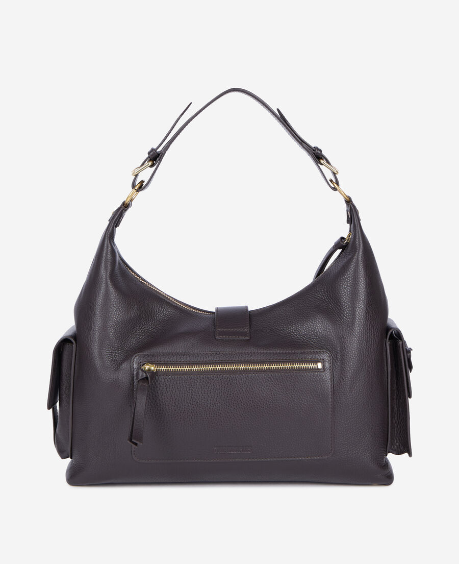 The Kooples WOMEN BROWN brown leather amelia xl bag