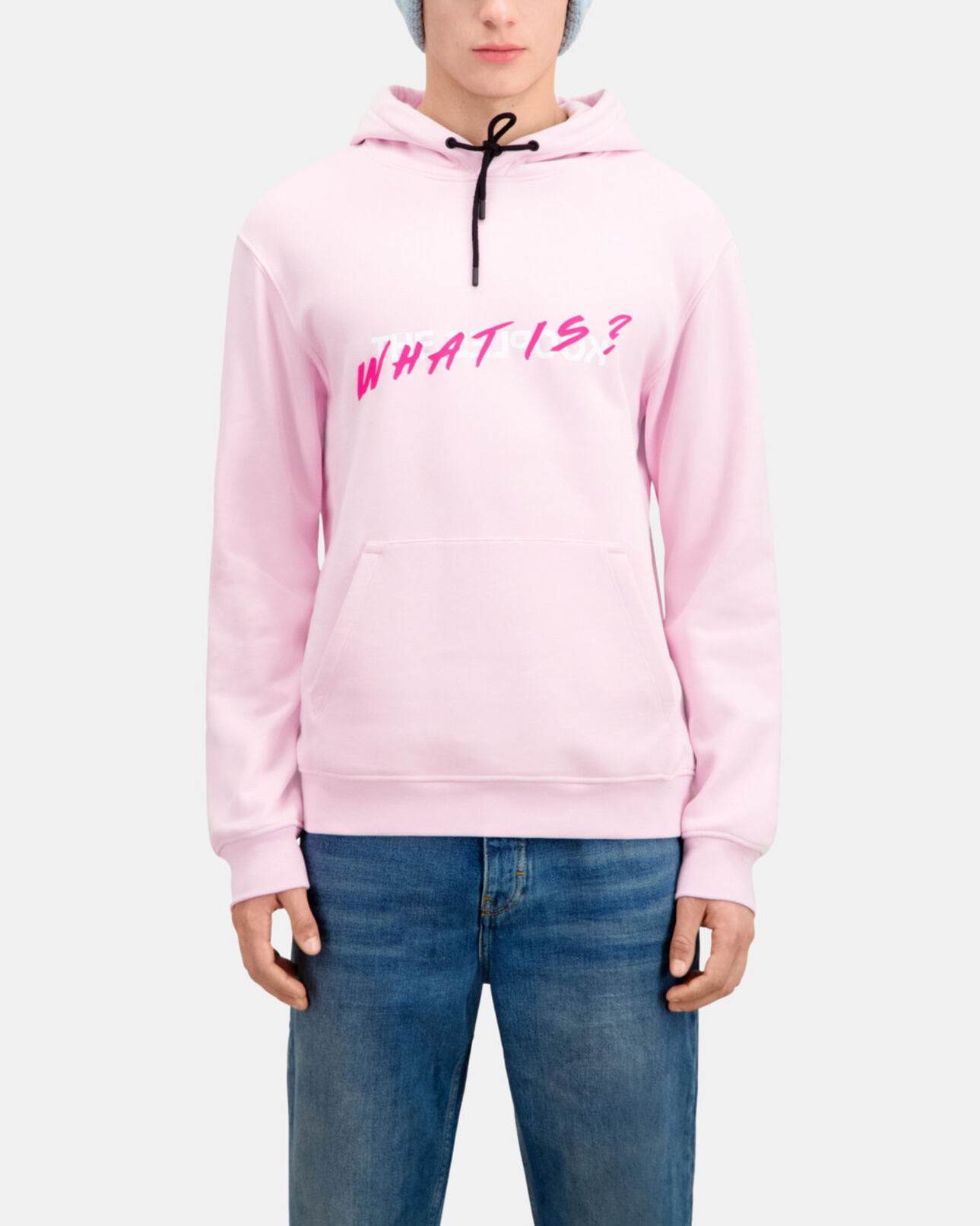 The Kooples MEN PALE PINK men's pink what is hoodie