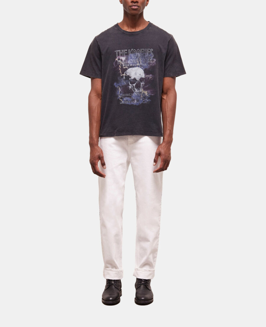 camiseta serigrafiada negra