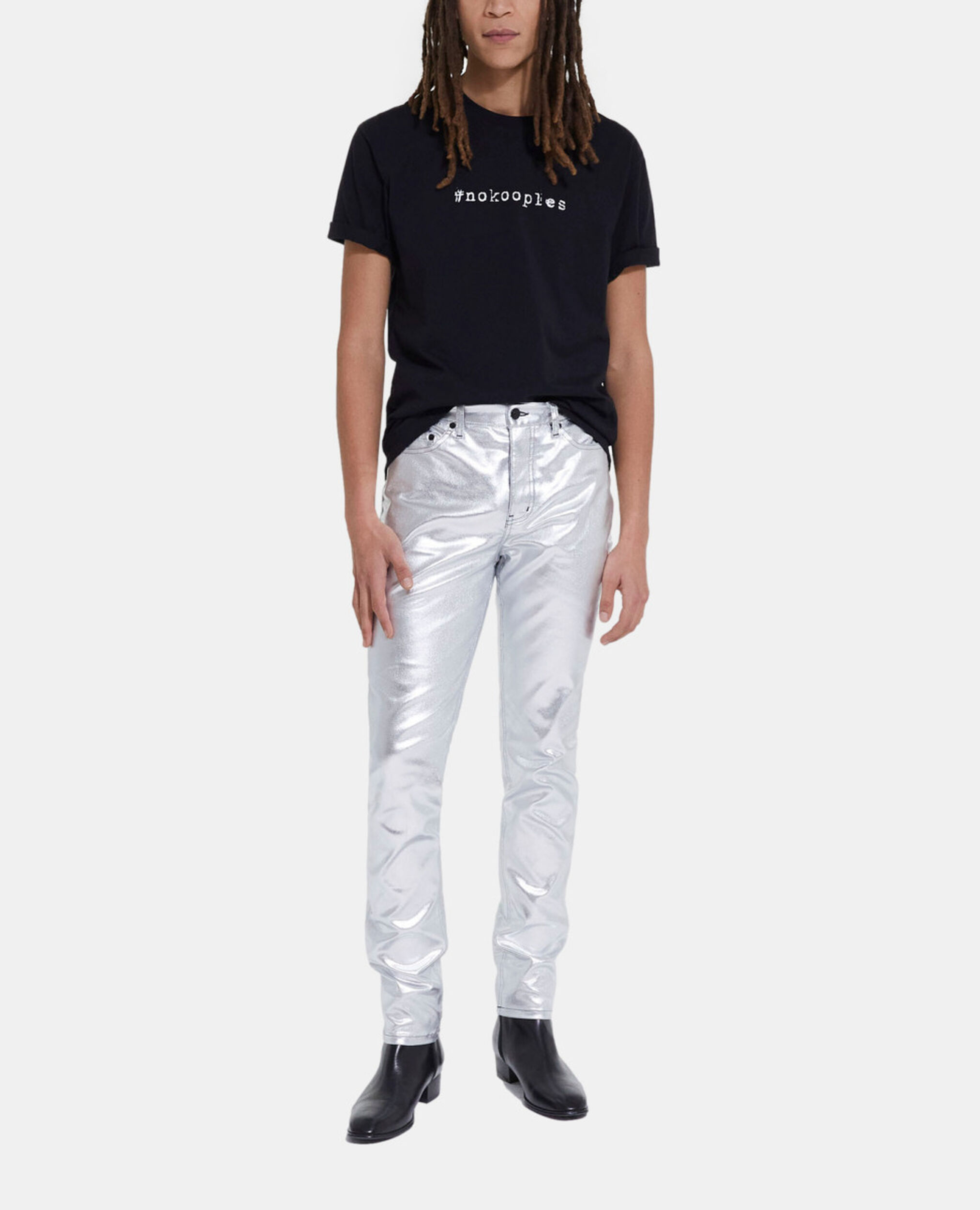 Slim gray jeans, SILVER, hi-res image number null