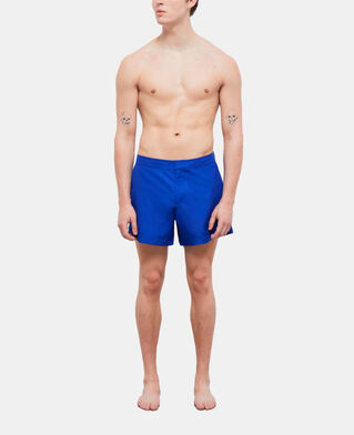 The Kooples MEN BLUE blue swim shorts with logo