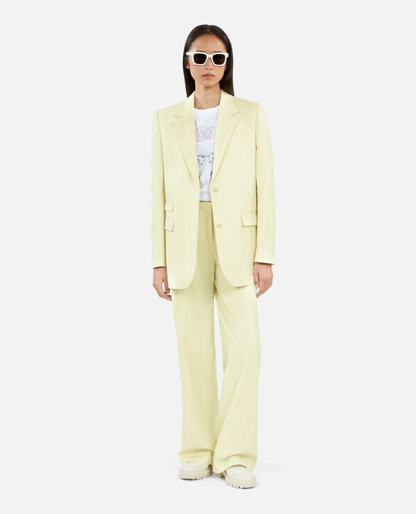 light yellow suit jacket