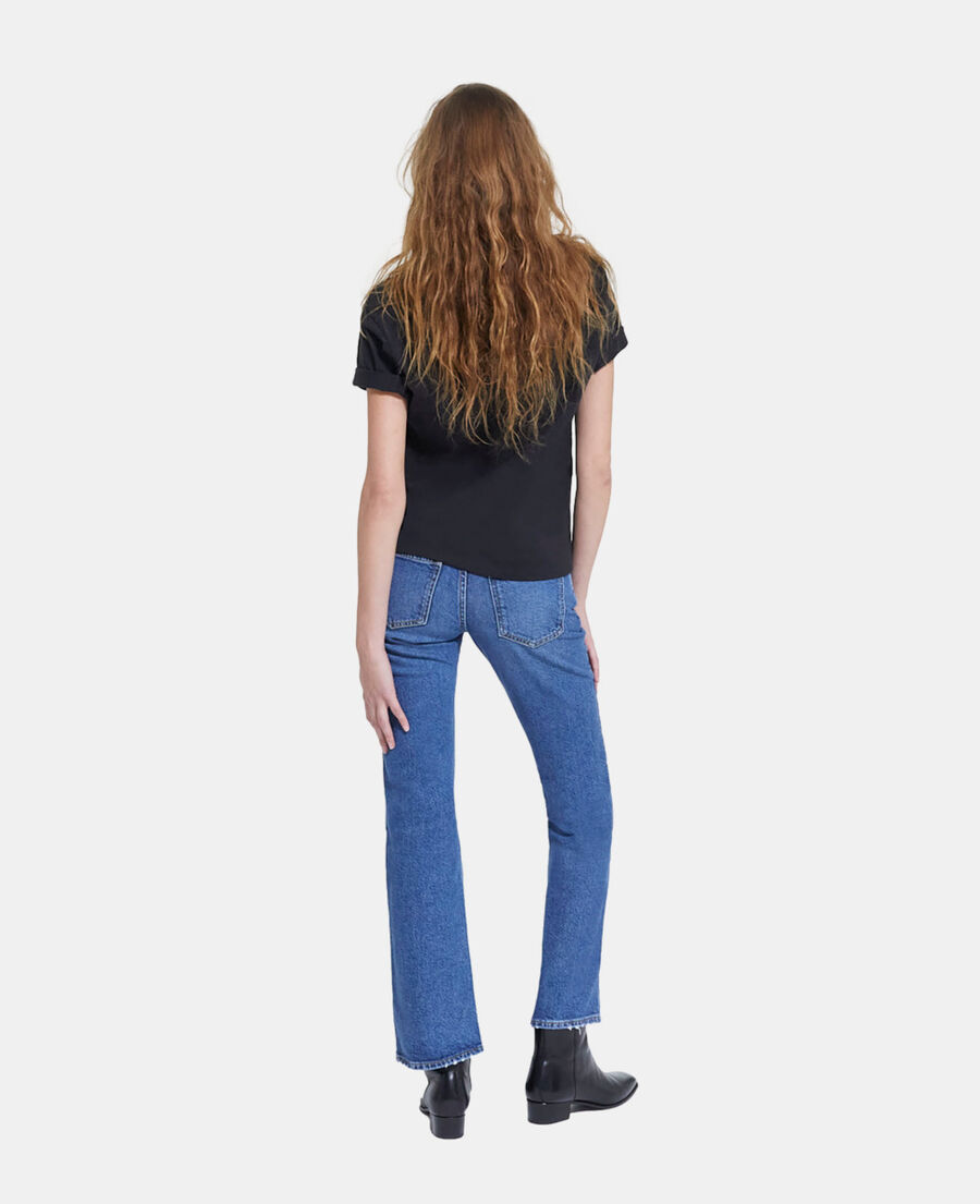 black cotton t-shirt